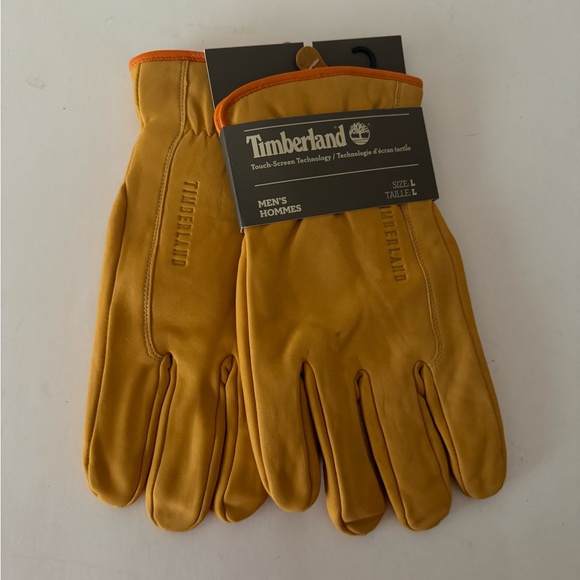 Timberland Leather Nubuck Tech Wheat Yellow Glove. Gloves. NWT. Size: Large - Picture 8 of 13